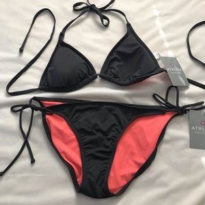 Athleta bikini size med top & med bottoms